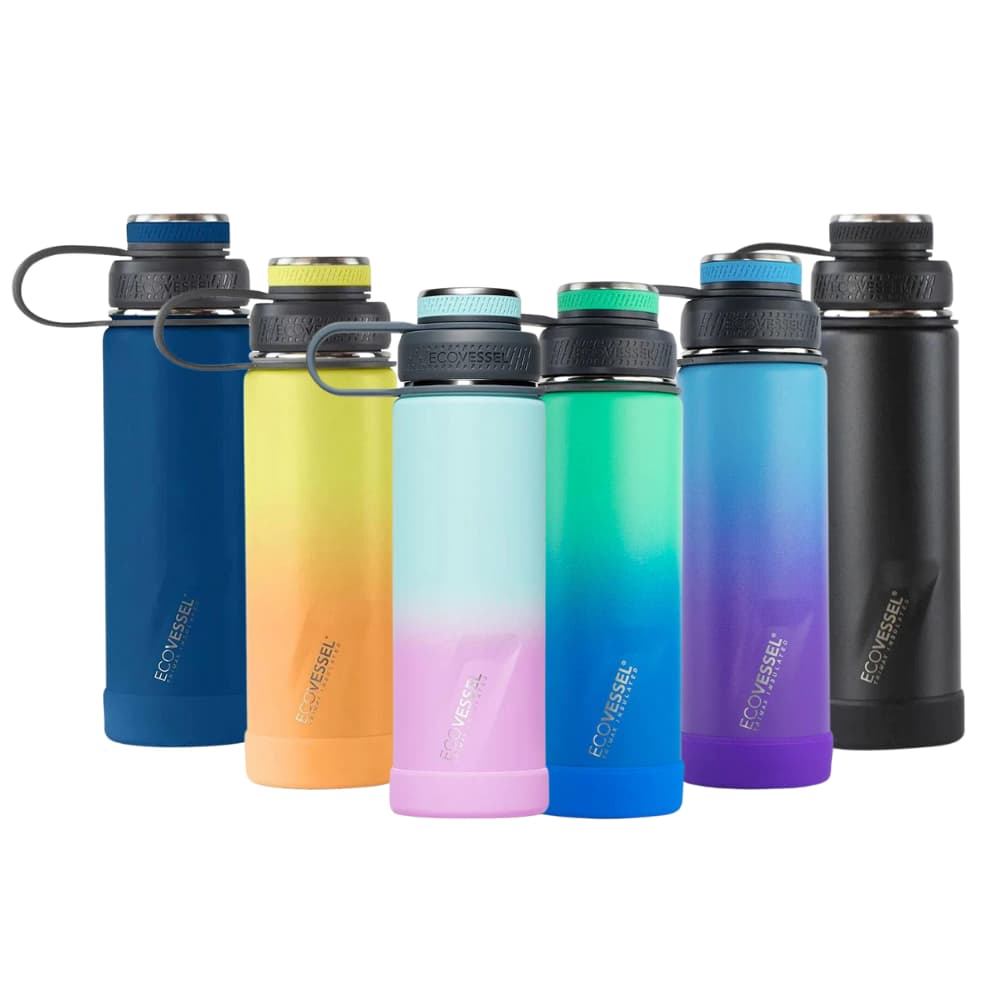 EcoVessel Nightfall Navy Boulder Water Bottle 20 oz