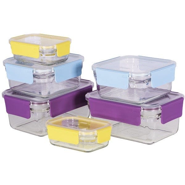 Glasslock 6-Piece Rectangle Oven Safe Container Set