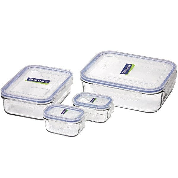 Glasslock 10-Piece 480ml Glass Food Storage Containers W Easy Open