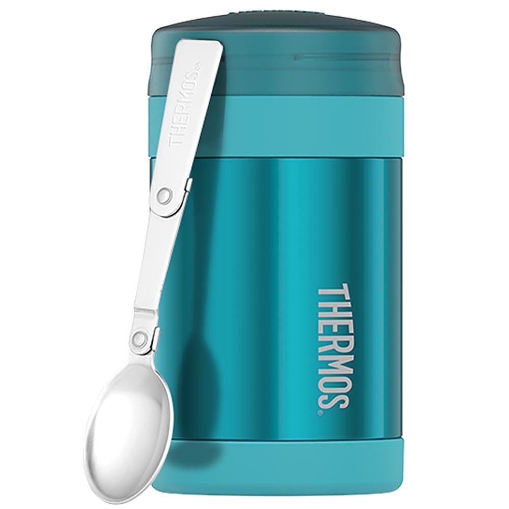 Thermos 500ml ThermoCafe Vacuum Insulated Food Jar W/Spoon - Teal