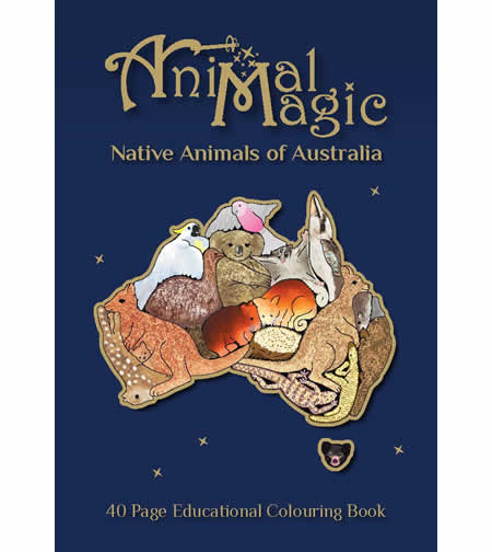 Animal Magic Colouring Activity Book - Native Australian Animals