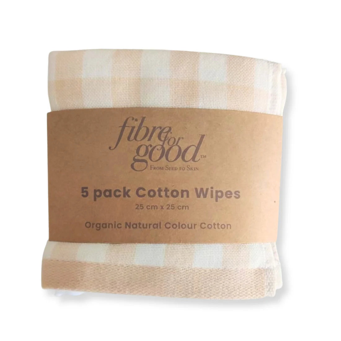 Fibre For Good Cotton Reusable Wipes Multi Colour 5pk