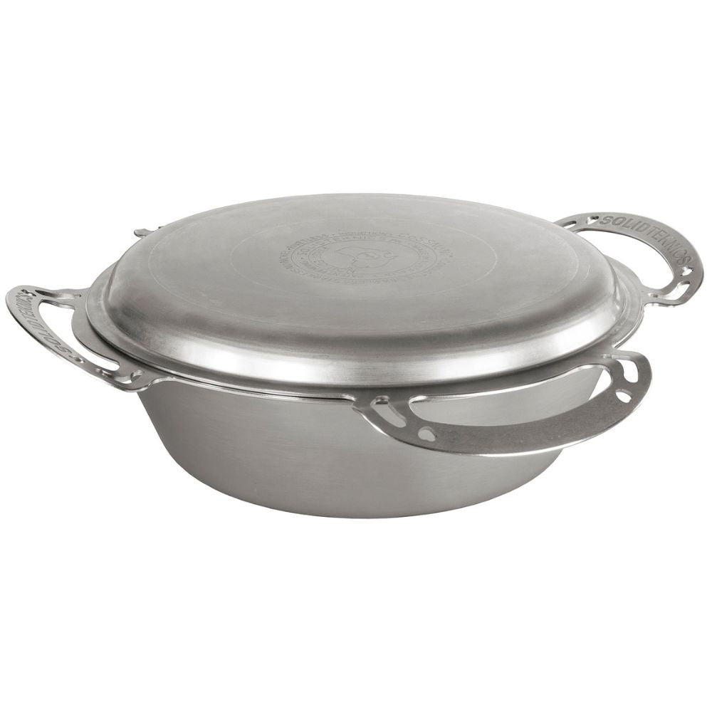 Solidteknics Nöni Stainless Steel 6L Rondeau + 33cm Skillet Lid Set (Dutch Oven)