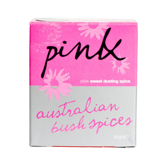 Australian Bush Spices - Pink Sweet Dusting Blend 80g (cardboard box)