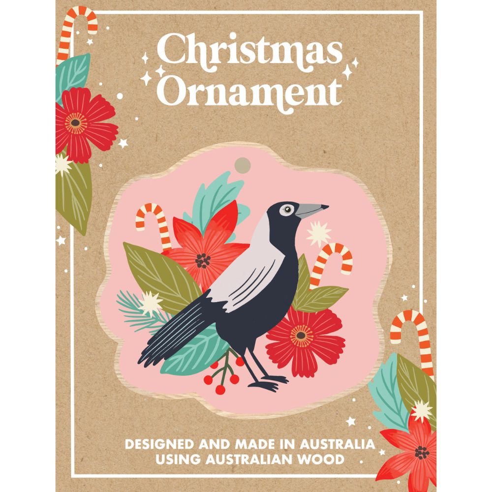 Aero Images Single Decoration - Christmas Magpie