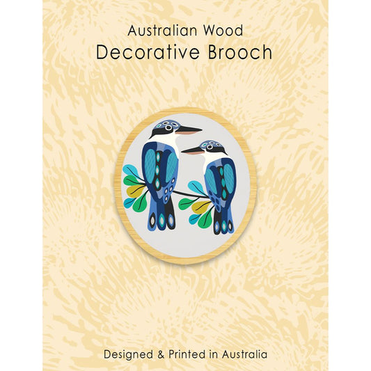 Aero Decorative Brooch - Kingfishers