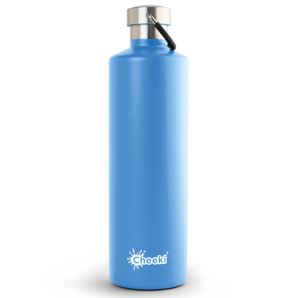 Cheeki 1 Litre Stainless Steel Insulated Bottle - Azure