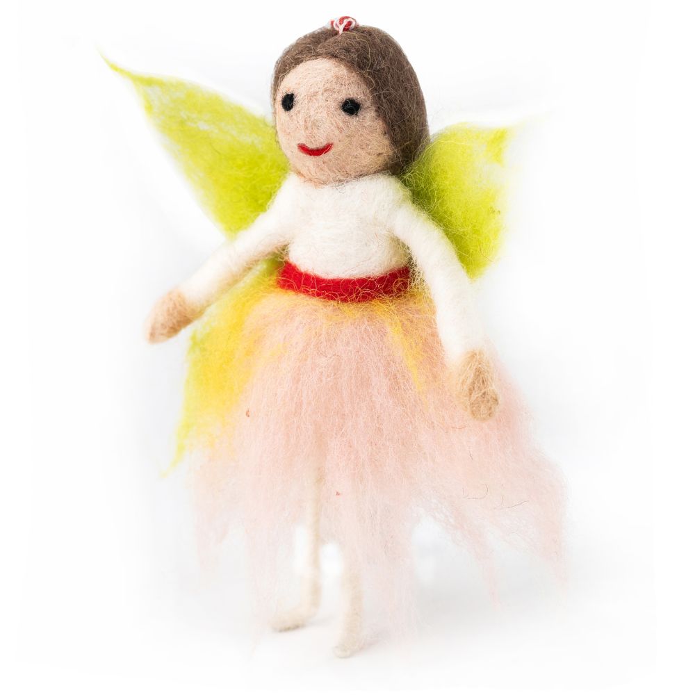 Christmas Decoration - Fairy Frida With Green Wings