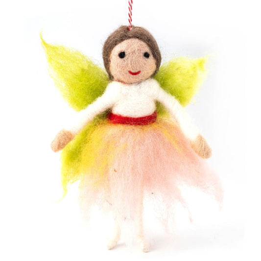 Christmas Decoration - Fairy Frida With Green Wings