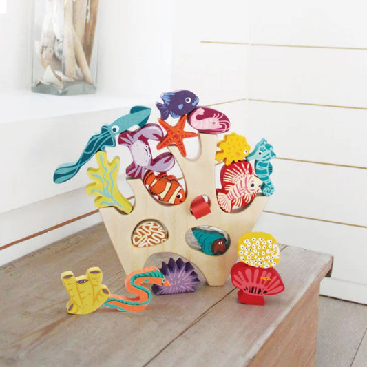 Tender Leaf Toys Stacking Coral Reef