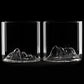 Uprising Glassware Old Fashioned Glass + Coaster Twin Set - Cradle Mountain (Wulinantikala)