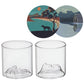 Uprising Glassware Old Fashioned Glass + Coaster Twin Set - Cradle Mountain (Wulinantikala)