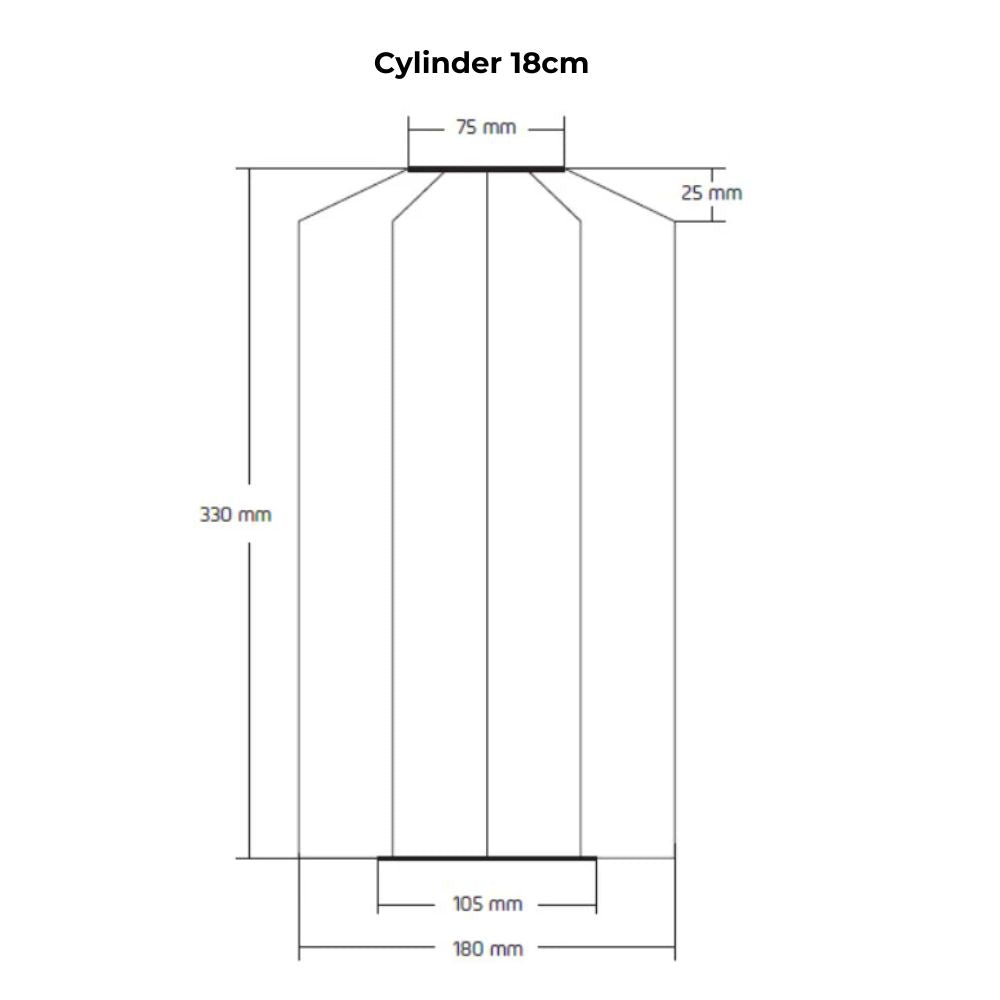 Lumiz Outdoor LED Solar Lantern - Cylinder 18cm