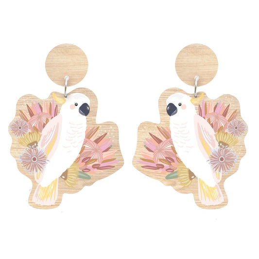 Aero Designer Earrings - Cockatoo