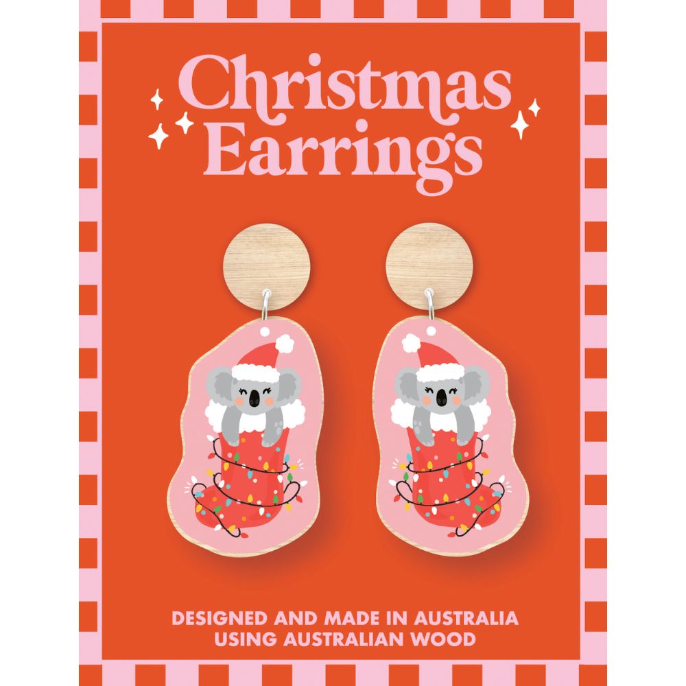 Aero Christmas Earrings - Koala