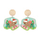 Aero Images Wooden Christmas Earrings - Wombat