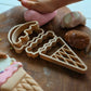 Eco Cutter Set - Ice Cream Cones (set of four)