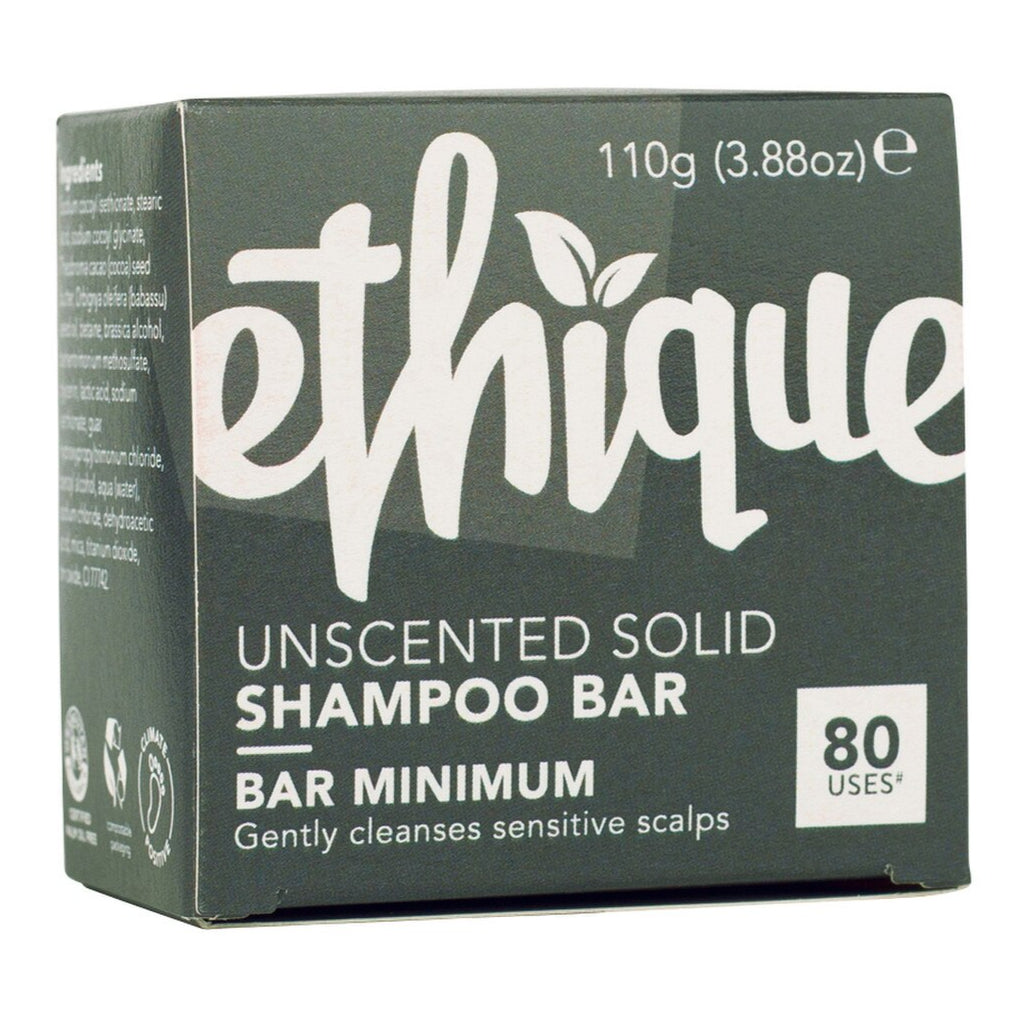 Ethique Solid Shampoo Bar Unscented 110g- Bar Minimum