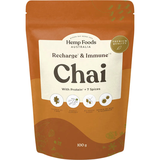 Hemp Foods Australia Chai With Protein - Recharge & Immunity 100g