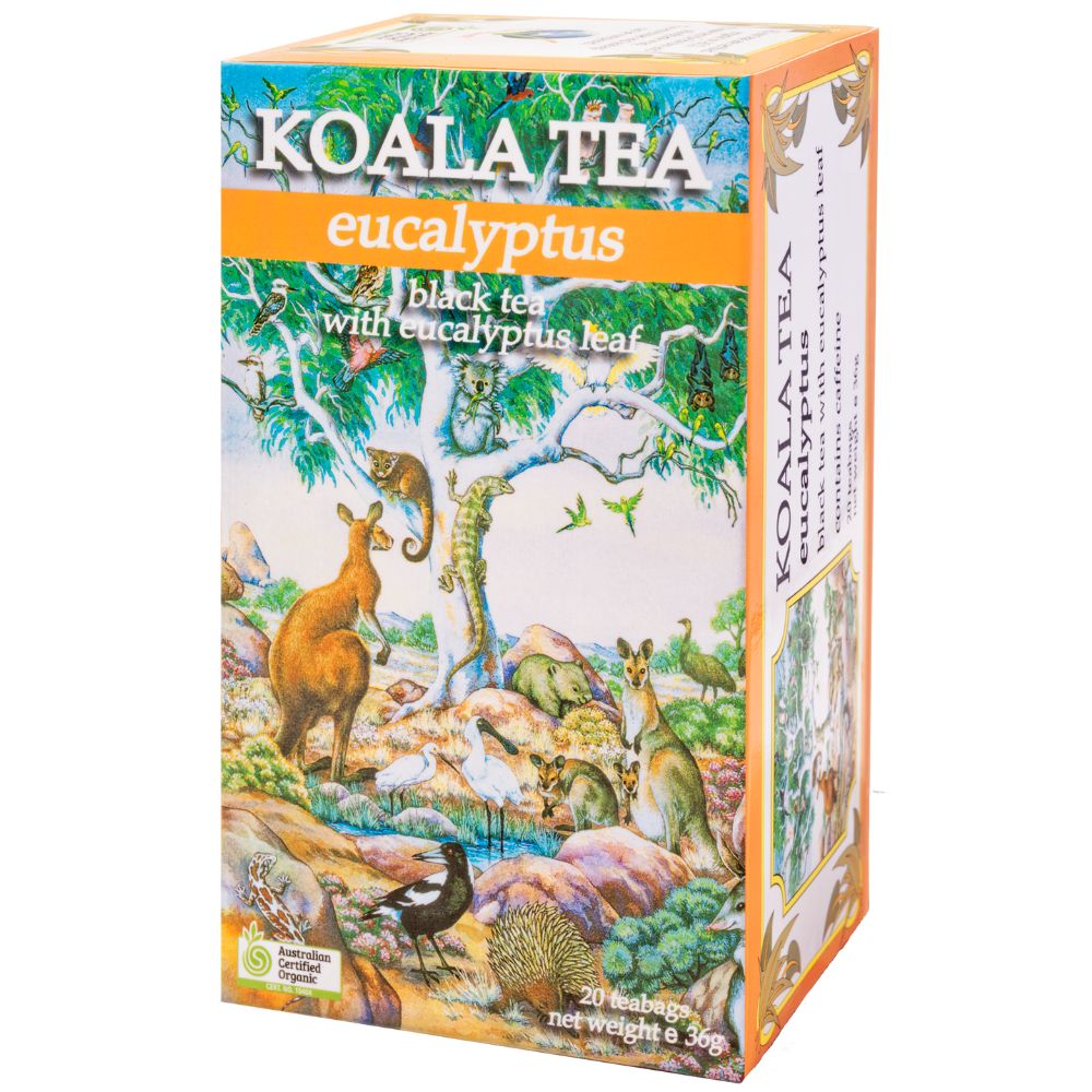 Koala Tea Organic Tea Bags Koala Design (20 Pack) - Eucalyptus