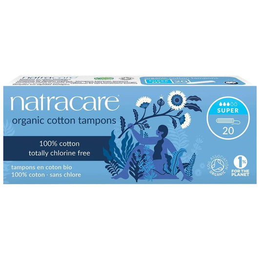 Natracare Organic Cotton Tampons 20pk - Super