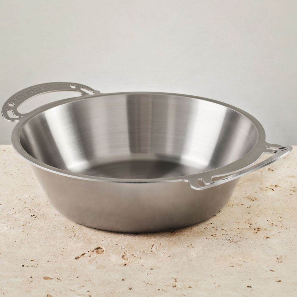 Solidteknics Nöni Stainless Steel 6L Rondeau + 33cm Skillet Lid Set (Dutch Oven)