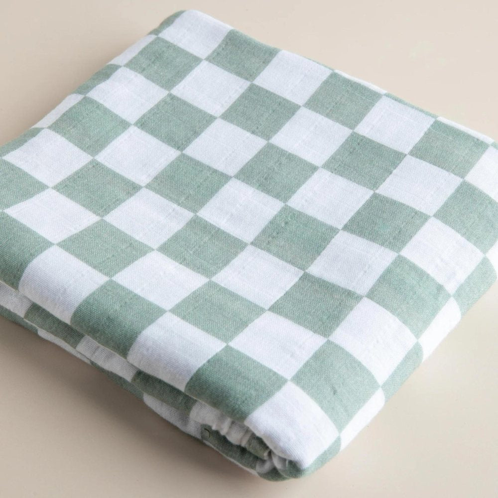 Snug as a Bub & Co. Organic Swaddle - Moss Check