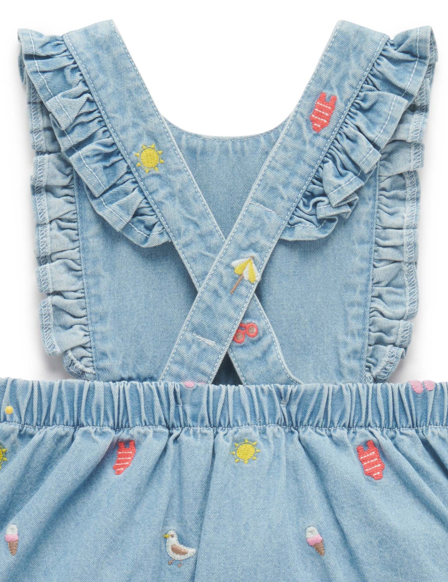 Purebaby Embroidered Pinnie - Seaside