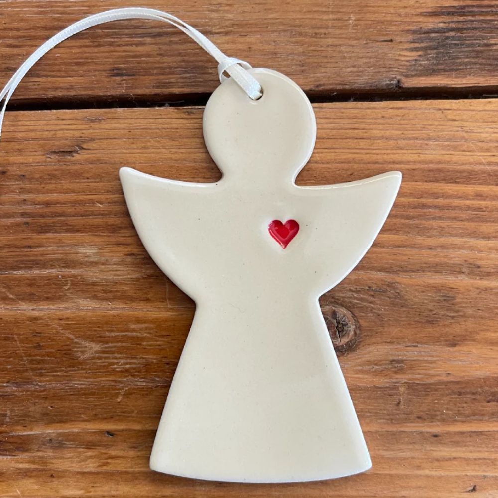 Paper Boat Press Ceramic Christmas Decoration - Angel