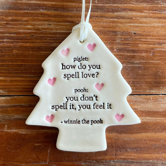 Paper Boat Press Christmas Ornament - Winnie The Pooh - Piglet