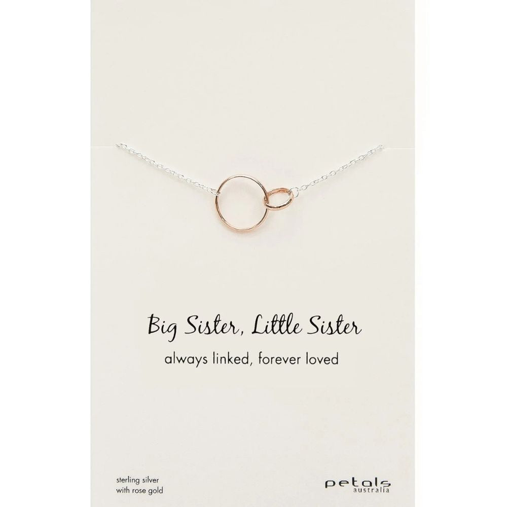 Petals Big Sister Little Sister Necklace