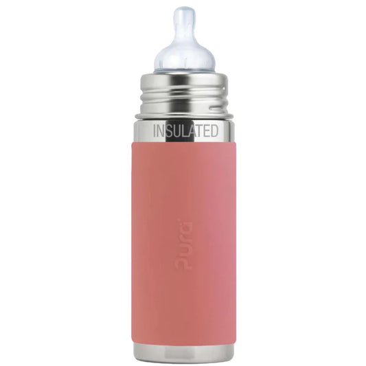 Pura Kiki Insulated Infant Bottle 260ml - Rose V2