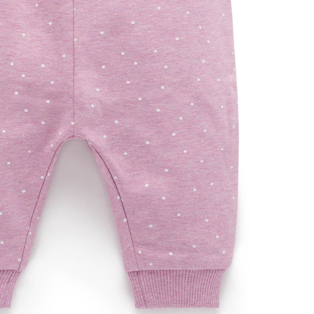 Purebaby Thick Legging - Lavender Mini Spot