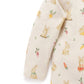 Purebaby Thick Zip Growsuit - Bunny Print