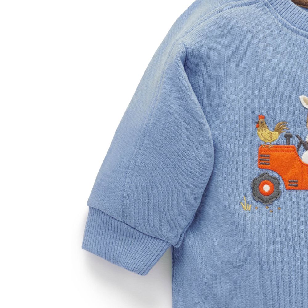 Purebaby Tractor Windcheater - Bluestone