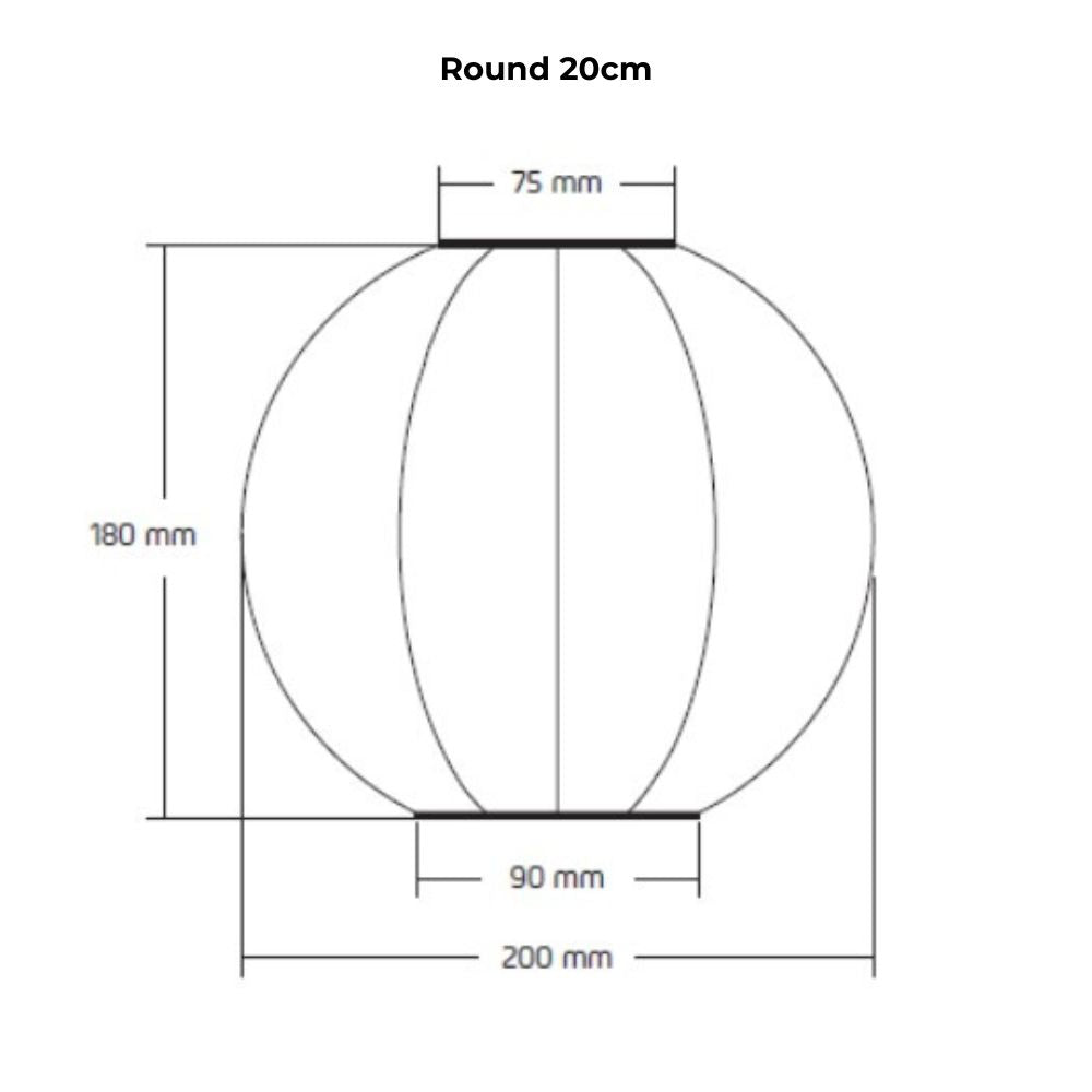 Lumiz Outdoor LED Solar Lantern - Round 20cm