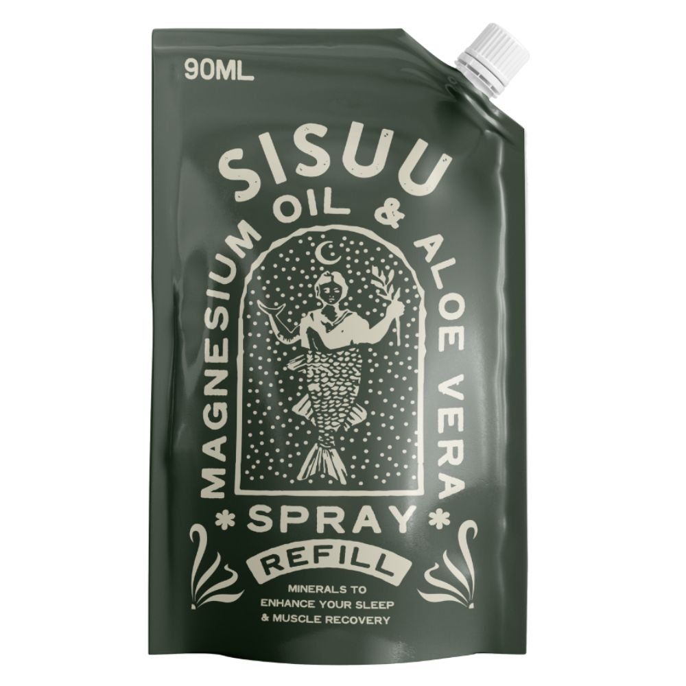 SISUU Recovery Spray Magnesium Oil & Aloe Vera 90g REFILL POUCH