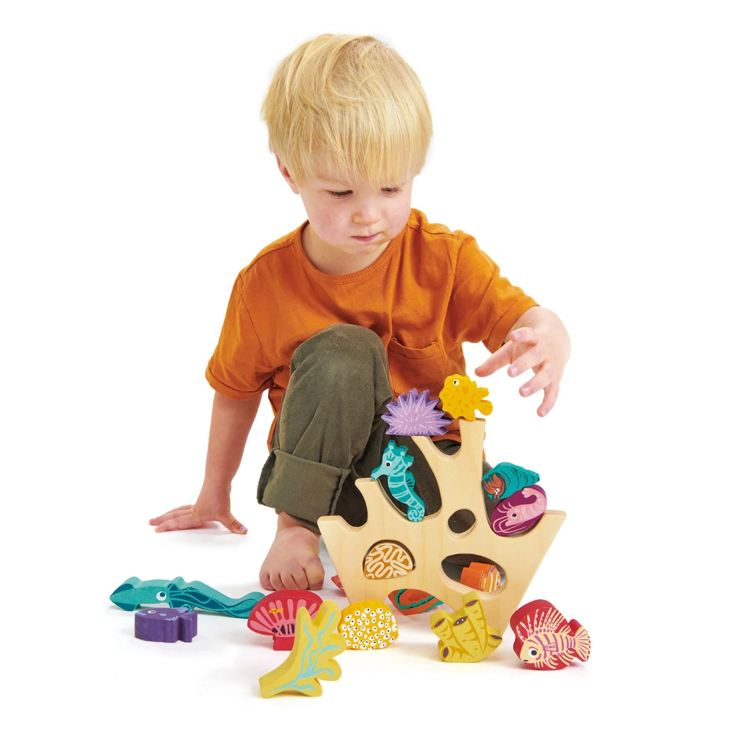 Tender Leaf Toys Stacking Coral Reef