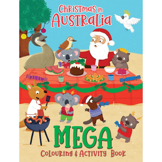 Christmas in Australia - Mega Colouring & Activity Book