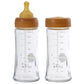 Hevea Wide Neck Glass Baby Bottle 2 Pack 250ml - Medium Flow 3-24 months