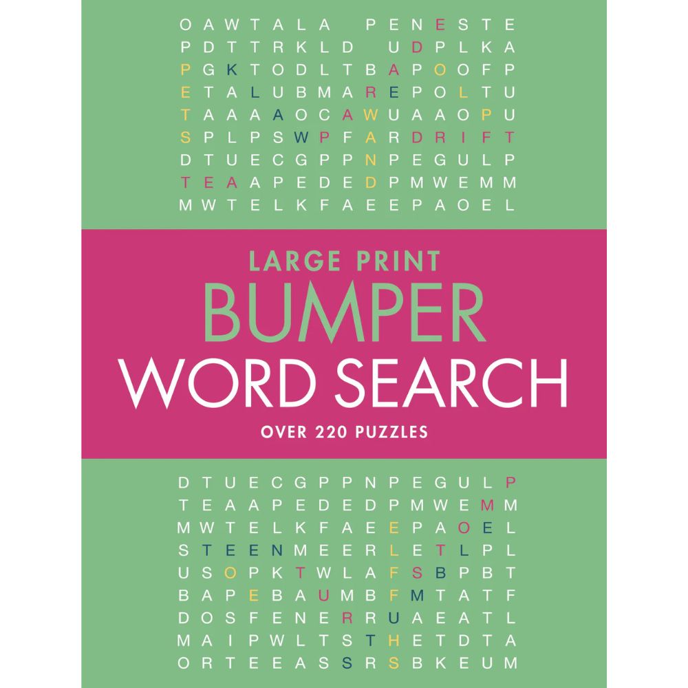 Large Print Bumper Word Search Puzzle Book