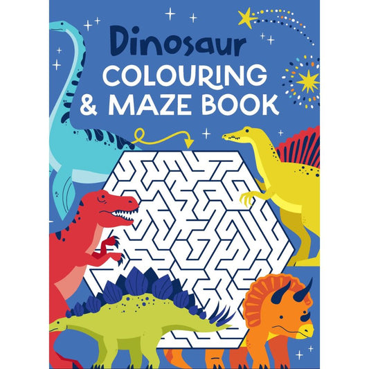 Colouring & Maze Book - Dinosaurs