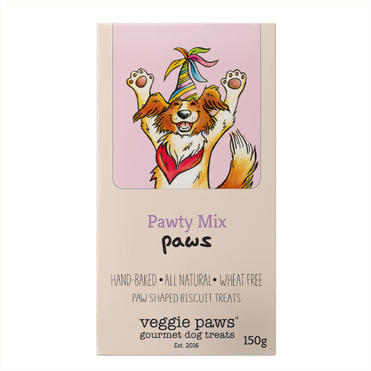 Veggie Paws Gourmet Dog Treats 150g - Pawty Mix