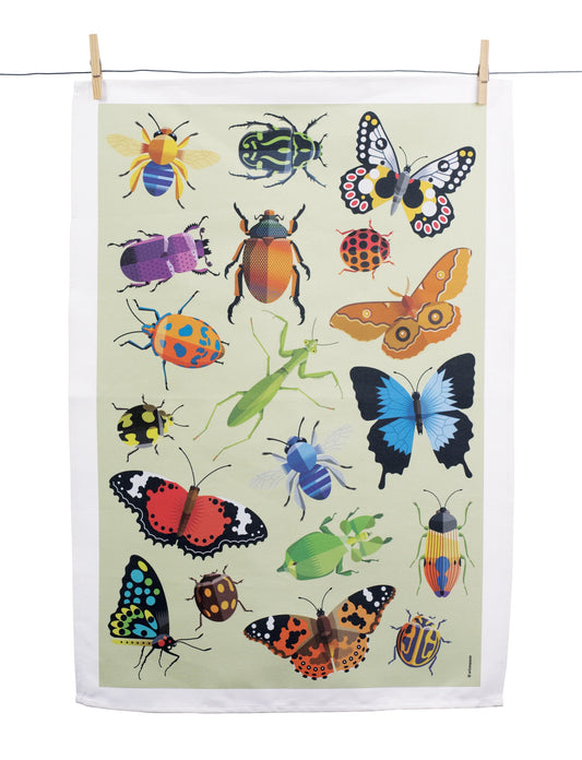 Wilson Payne Tea Towel Beautiful Bugs