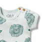 Wilson & Frenchy Organic Cotton Pointelle Bodysuit - Little Lion