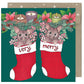 Earth Greetings Australian Christmas Card Pack - Merry Possums (Box of 8)