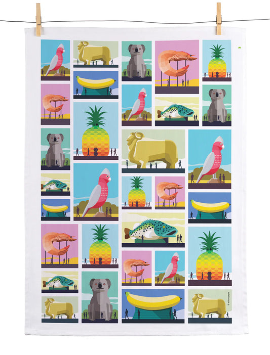 Wilson Payne Tea Towel Big Aussie Things