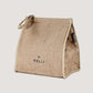 Pelli Big Break JUTE Insulated Lunch Bag - Natural