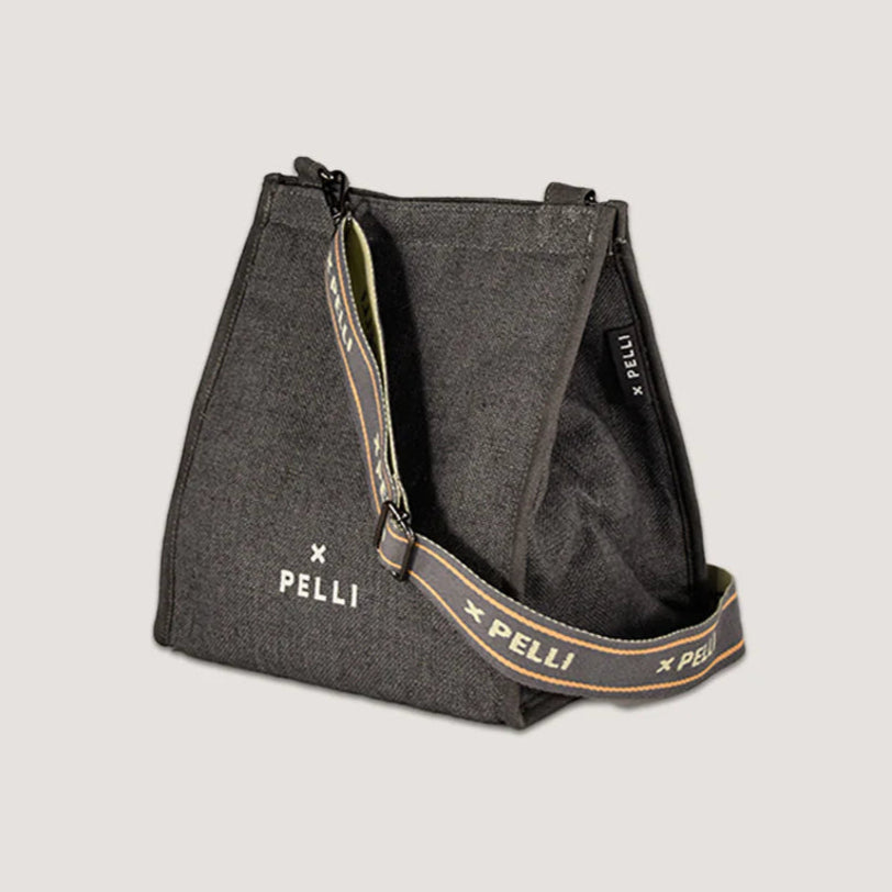 Pelli Crossbody JUTE Insulated Lunch Bag