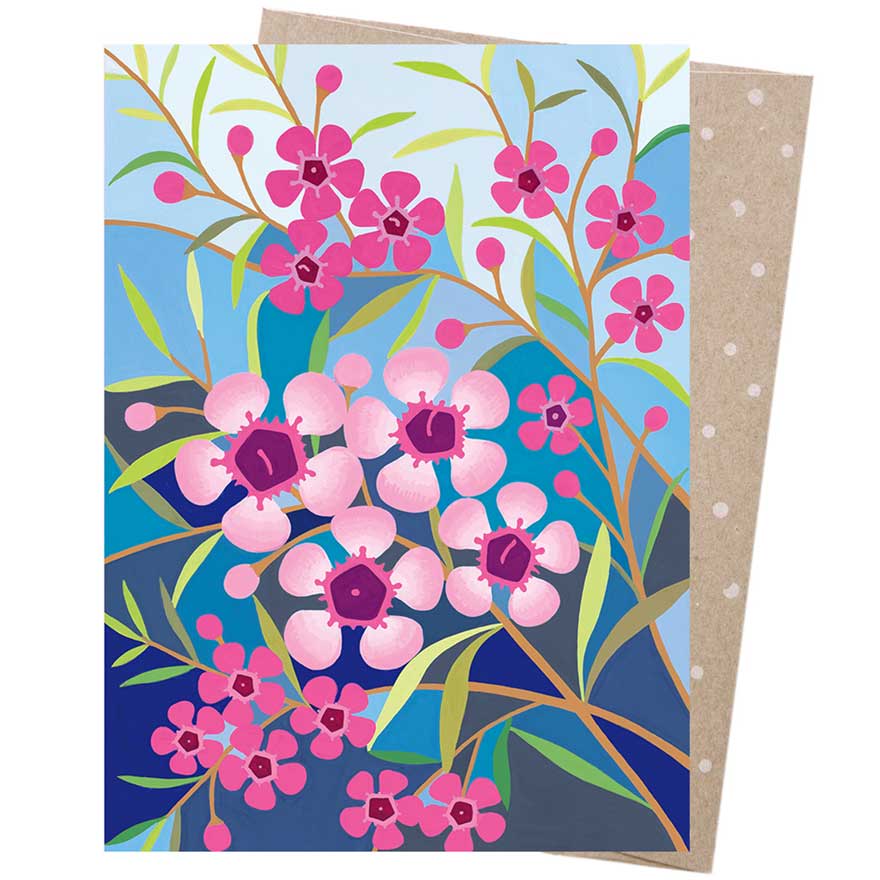 Earth Greetings Pack of 8 Cards - Bush Florals